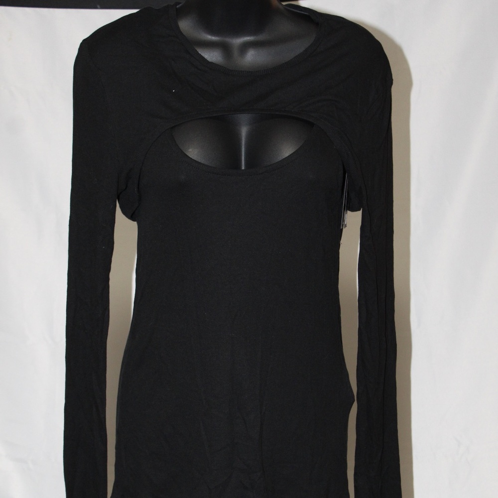 Replay Long Sleeve Cut Out Top.